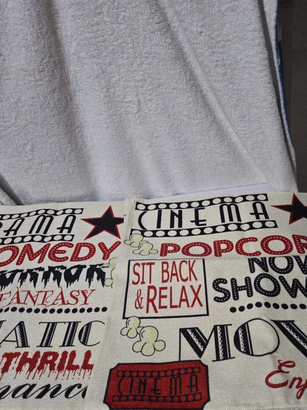 Movie themed throw pillow covers